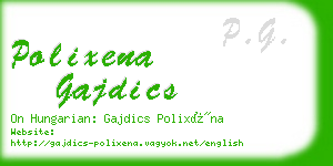 polixena gajdics business card